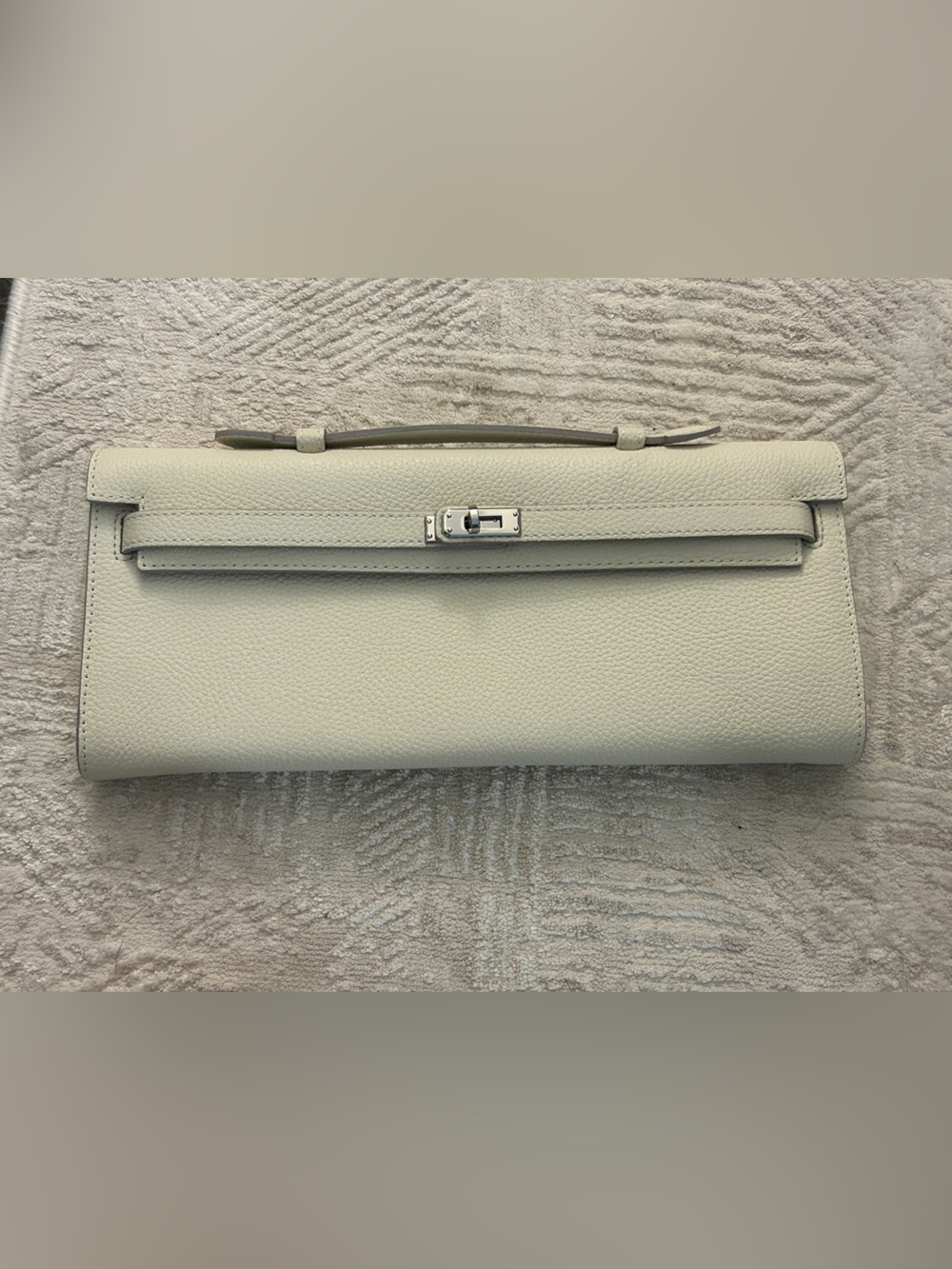 Togo guenuine leather Top-Handle Clutch